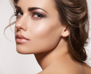woman after brow lift