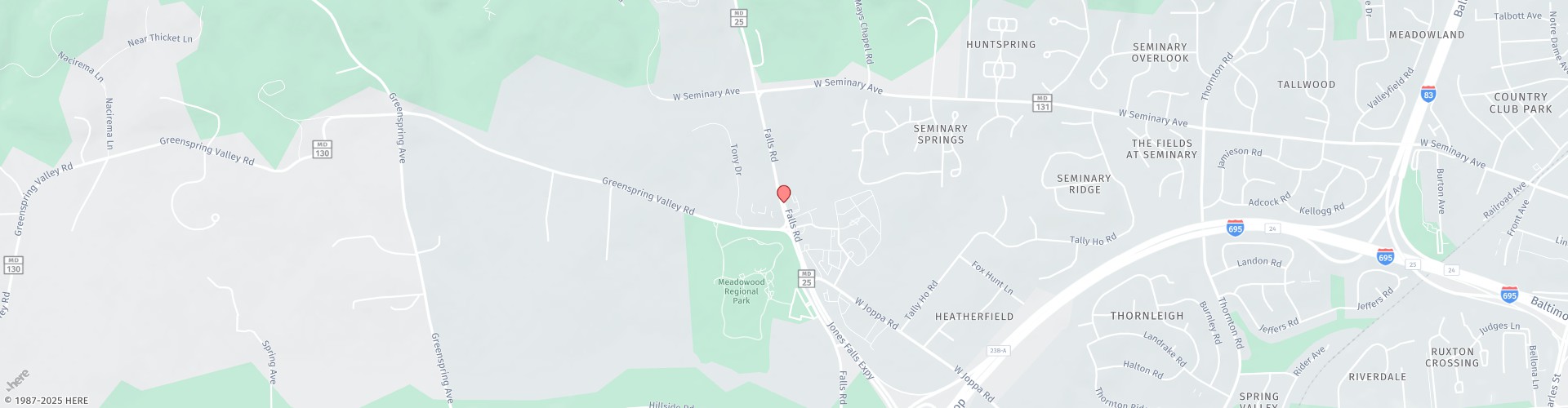 Location Map: 10807 Falls Rd #101 Lutherville-Timonium, MD 21093